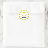 Rhode Island State Flag Ronde Sticker (Tas)