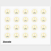 Rhode Island State Flag Ronde Sticker (Vel)
