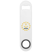 Rhode Island State Flag Speed Flessenopener (Achterkant)