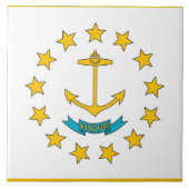 Rhode Island State Flag Tegel Tegeltje (Voorkant)