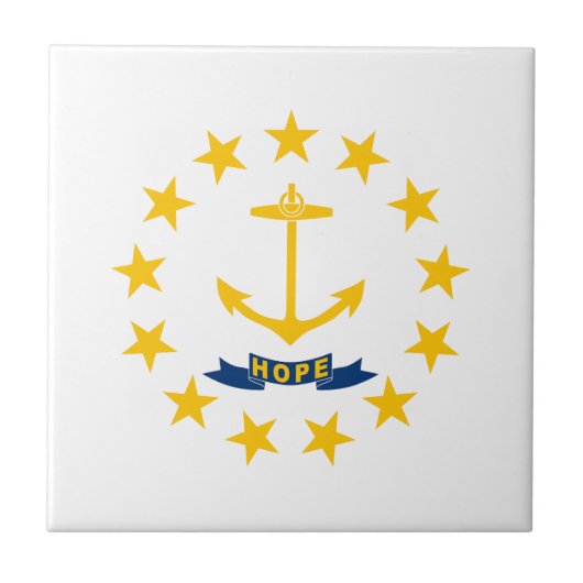 Rhode Island State Flag Tegeltje (Voorkant)
