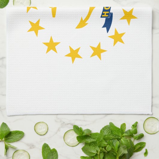 Rhode Island State Flag Theedoek (Gevouwen)