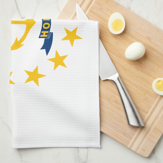 Rhode Island State Flag Theedoek (Quarter Fold)