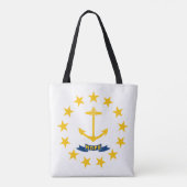 Rhode Island State Flag Tote Bag (Achterkant)