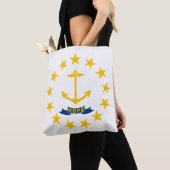 Rhode Island State Flag Tote Bag (Dichtbij)