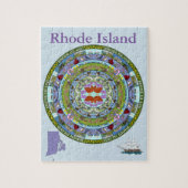 Rhode Island State Mandala Puzzle Legpuzzel (Verticaal)
