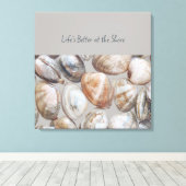 Rhode Island State Outline Rustic Stretched Canvas Afdruk (Insitu (Houten vloer))