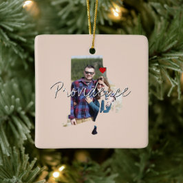 Rhode Island State Photo insert and town name Keramisch Ornament