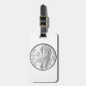 Rhode Island State Quarter Bagagelabel (Voorkant verticaal)