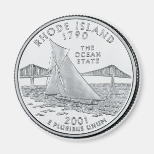 Rhode Island State Quarter magnet 2001
