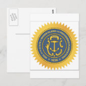 Rhode Island State Seal Briefkaart (Voorkant / Achterkant)
