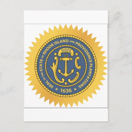 Rhode Island State Seal Briefkaart (Voorkant)