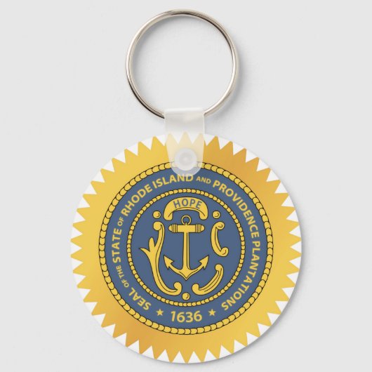 Rhode Island State Seal Sleutelhanger (Voorkant)