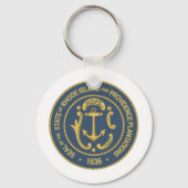 Rhode Island State Seal Sleutelhanger (Voorkant)