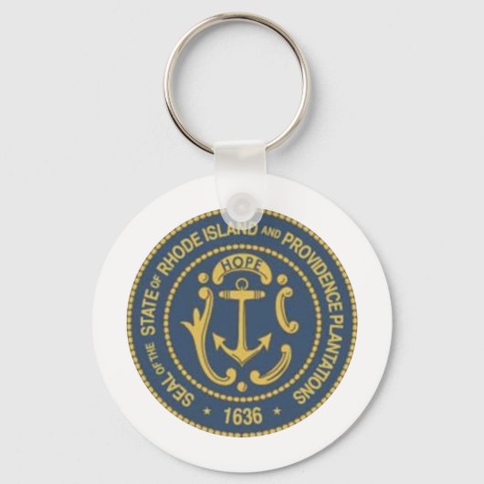 Rhode Island State Seal Sleutelhanger (Voorkant)