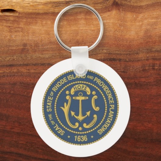 Rhode Island State Seal Sleutelhanger (Voorkant)