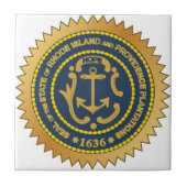 Rhode Island State Seal Tegeltje (Voorkant)