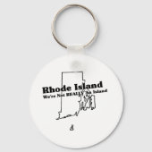 Rhode Island State Slogan Sleutelhanger (Voorkant)