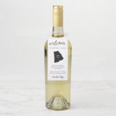 Rhode Island State Wedding Welkom Flessenhanger (Op fles)