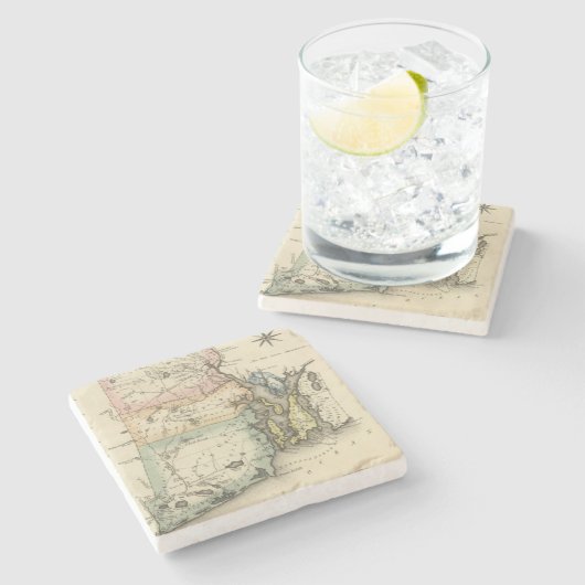 Rhode Island Stenen Onderzetter (Zijkant)