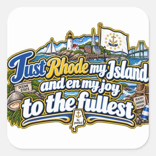 Rhode Island sticker (Voorkant)