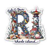 Rhode Island Sticker | Tide & Town Coastal Design