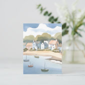 Rhode Island Strand Oever Aquarel Briefkaart (Staand voorkant)