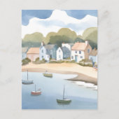 Rhode Island Strand Oever Aquarel Briefkaart (Voorkant)