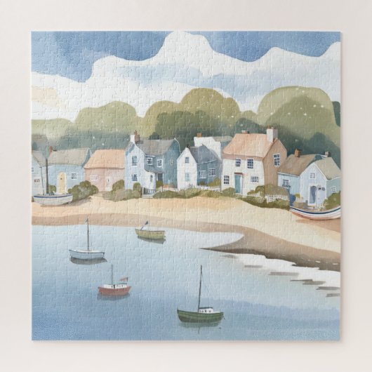 Rhode Island Strand Oever Aquarel Legpuzzel (Verticaal)