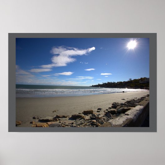Rhode Island strand waterscape poster (Voorkant)