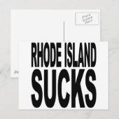 Rhode Island Sucks Briefkaart (Voorkant / Achterkant)