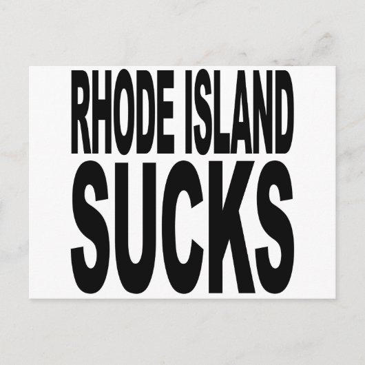 Rhode Island Sucks Briefkaart (Voorkant)