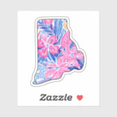 Rhode Island - Summer Sticker - Lilly Inspired (Vel)