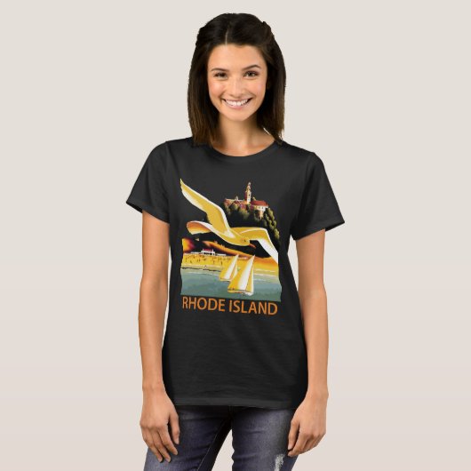 Rhode Island T-shirt (Voorkant volledig)