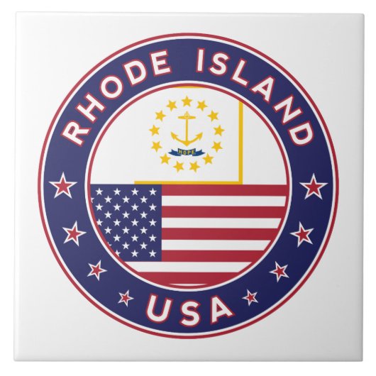 Rhode Island Tegeltje (Voorkant)