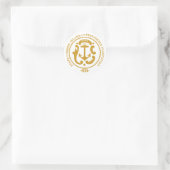 Rhode Island-teken Ronde Sticker (Tas)