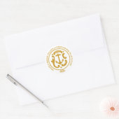 Rhode Island-teken Ronde Sticker (Envelop)