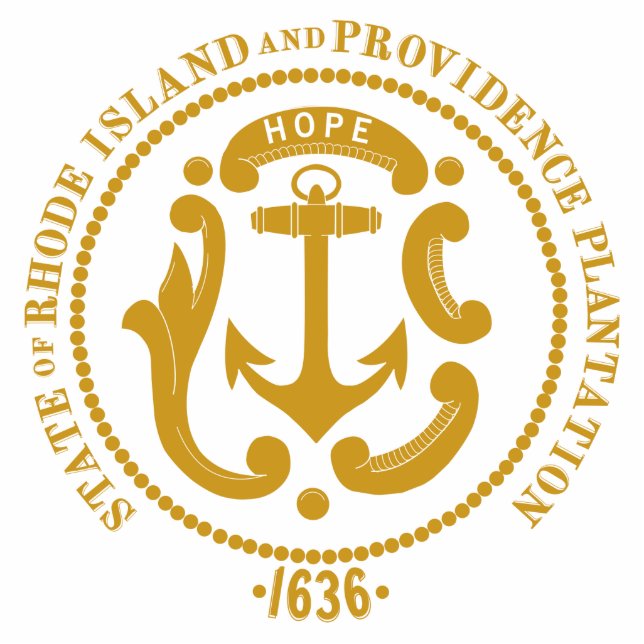 Rhode Island-teken Staand Fotobeeldje (Voorkant)