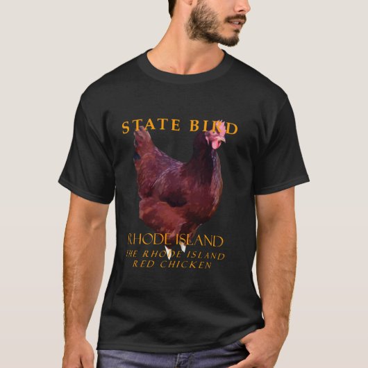 Rhode Island Territorium vogel De Rhode Island Red T-shirt (Voorkant)