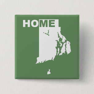 Rhode Island Thuis weg van de Button Badge Pin