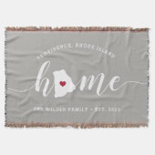 Rhode Island Thuisstaat Gepersonaliseerd Deken (Voorkant)