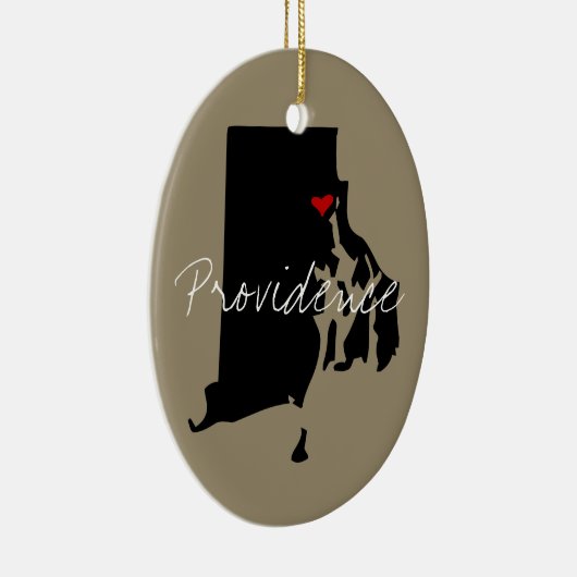 Rhode Island Town Keramisch Ornament (Rechts)