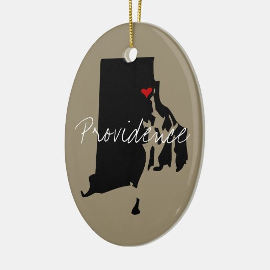 Rhode Island Town Keramisch Ornament (Links)