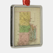 Rhode Island US Metalen Ornament (Rechts)