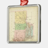 Rhode Island US Metalen Ornament (Links)