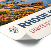 Rhode Island USA – Oude Reisposter Poster (Hoek)