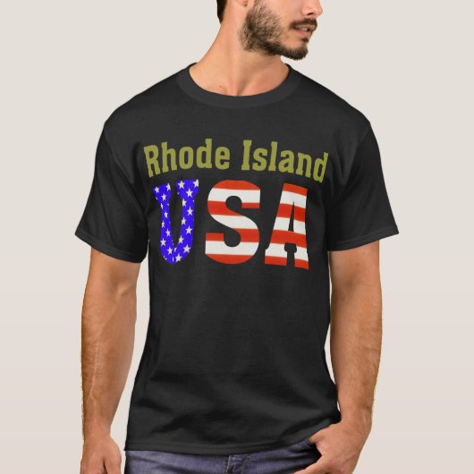 Rhode Island USA. T-shirt (Voorkant)
