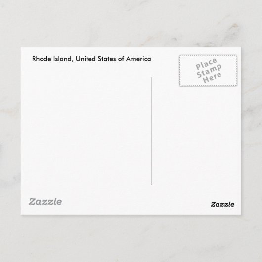Rhode Island, Verenigde Staten Briefkaart (Achterkant)