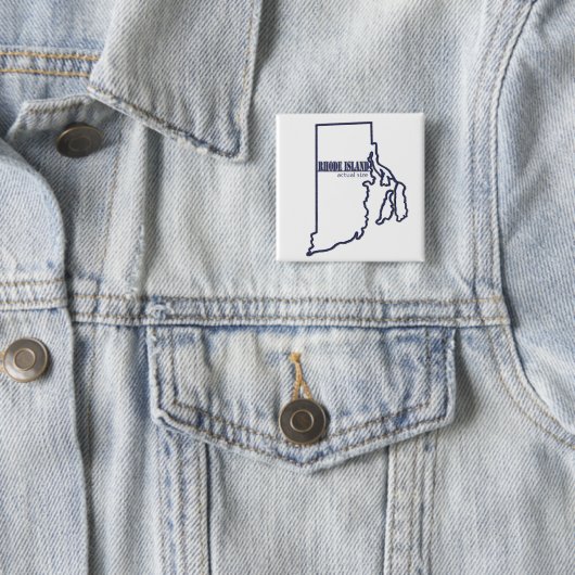 Rhode Island Vierkante Button 5,1 Cm (In situ)
