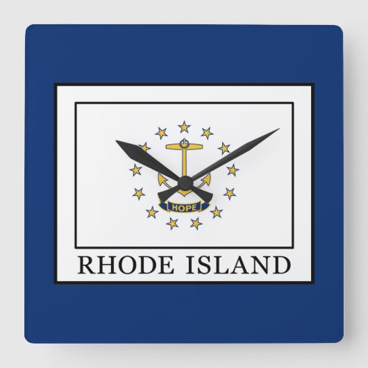 Rhode Island Vierkante Klok (Voorkant)